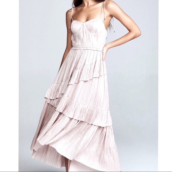 Ulla Johnson Dresses & Skirts - NWT❤️Ulla Johnson Delilah plissé satin midi dress